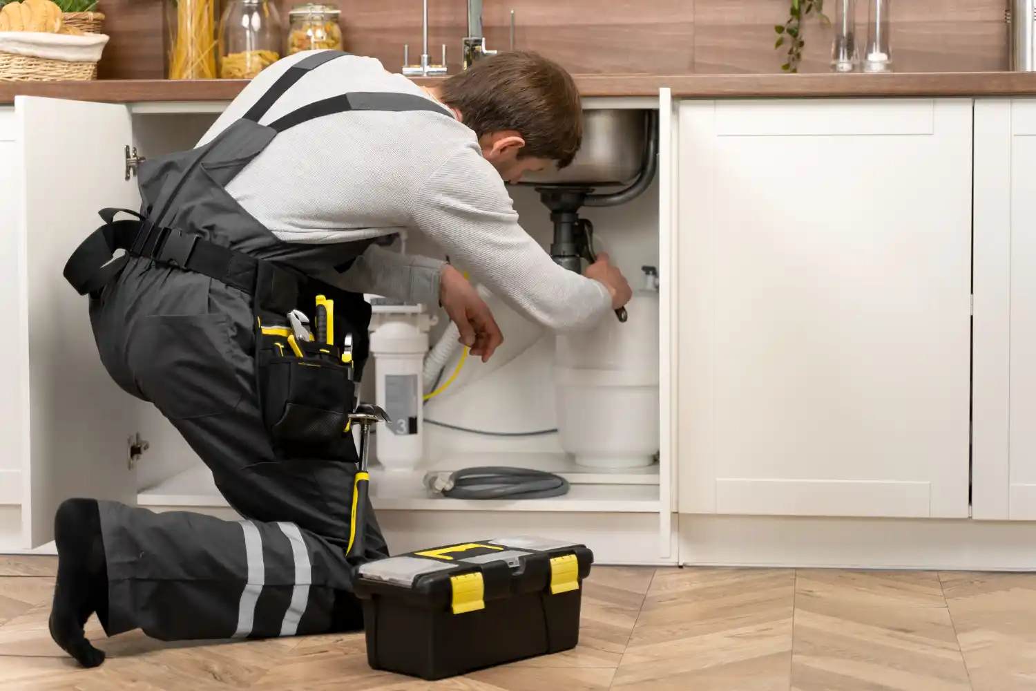 Experienced plumber repairing burst pipes to prevent water damage and restore plumbing systems