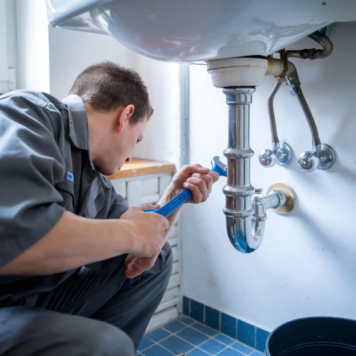 Experienced commercial plumber handling plumbing systems for offices, shops and businesses