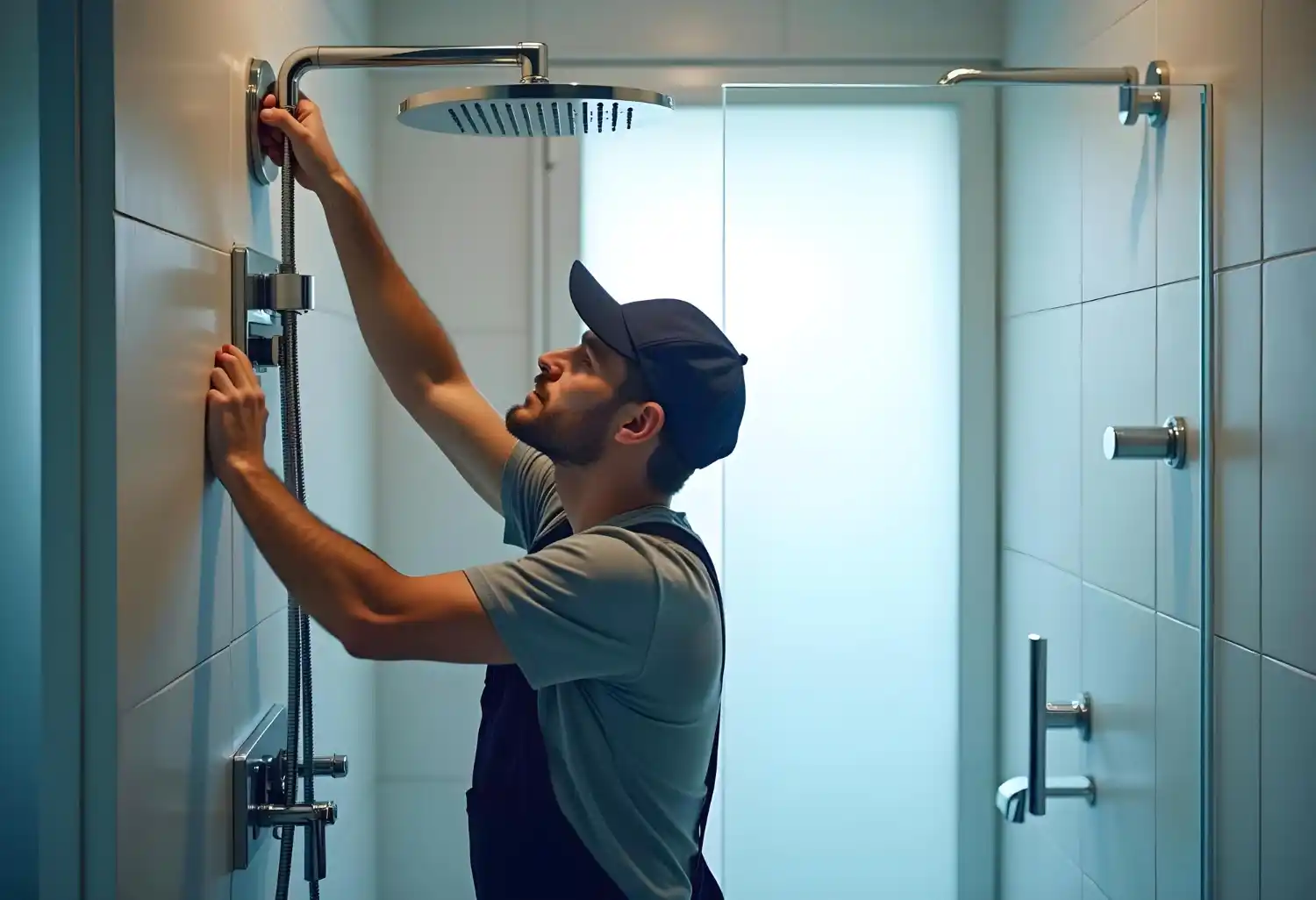 Fast response emergency plumber arriving at property