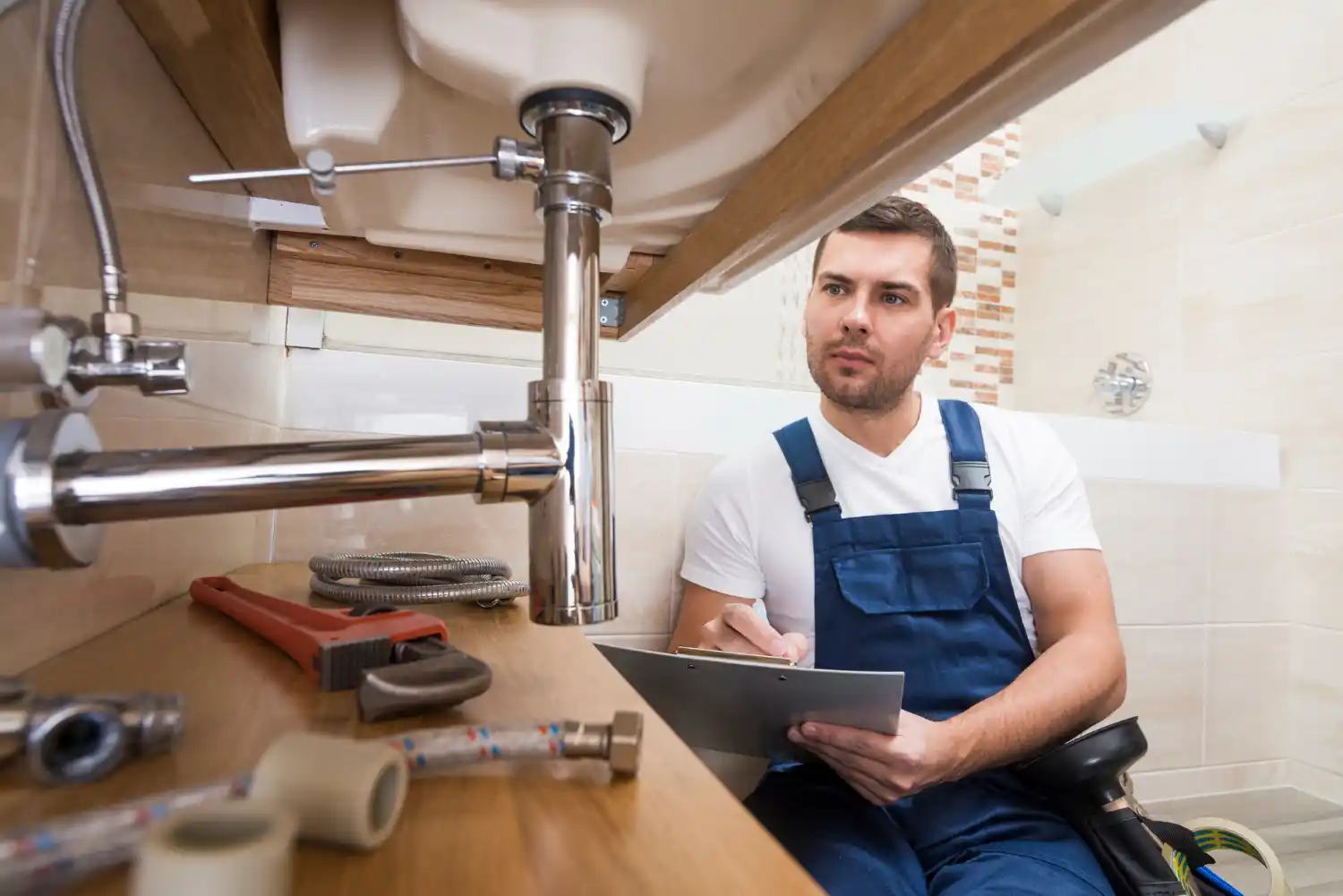 Specialist detecting hidden water leaks in residential and commercial properties