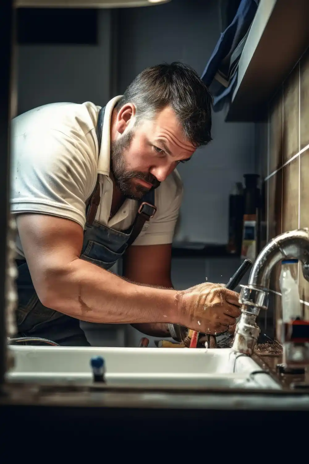 Leak detection specialist using advanced tools to locate hidden water leaks in Bristol property