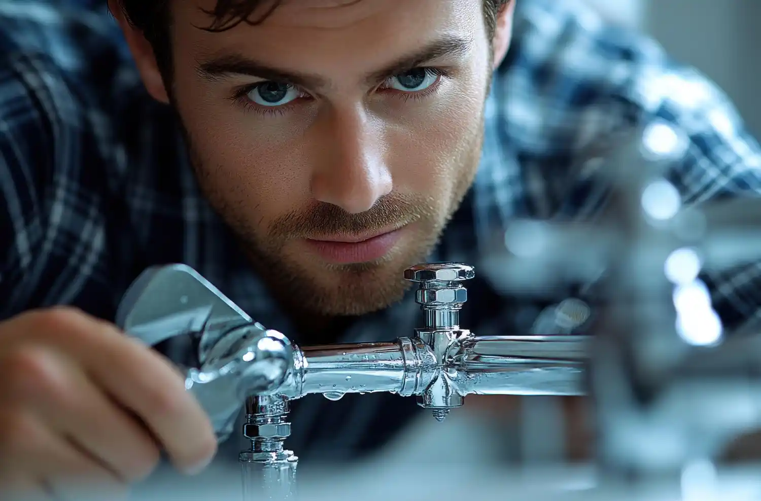 Professional plumber in Keynsham repairing a residential plumbing system