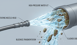 Blocked Waste Pipe